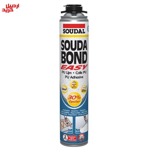 خرید فوم چسب پلی اورتانی پانل سودال soudal souda bond easy gun pu adhesive 750ml- اردبیل خرید
