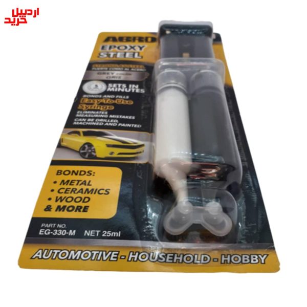 قیمت چسب اپوکسی فولاد سرنگی ابرو abro epoxy steel eg-330-m 25ml- اردبیل خرید