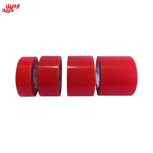 خرید چسب ژله‌ ای شفاف دو طرفه روکش قرمز transparent double sided gel tape- اردبیل خرید