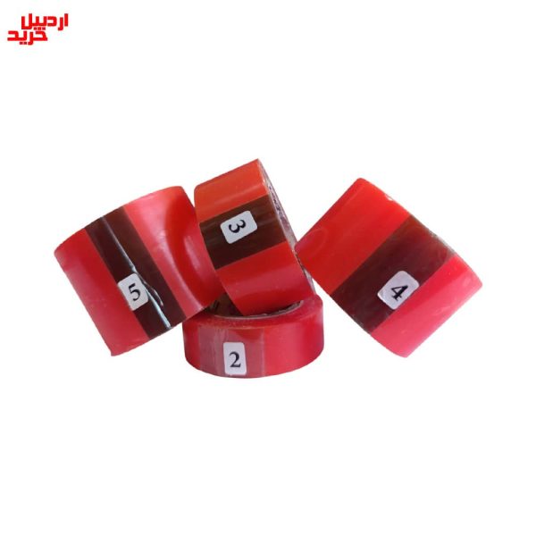 فروش عمده چسب ژله‌ ای شفاف دو طرفه روکش قرمز transparent double sided gel tape- اردبیل خرید