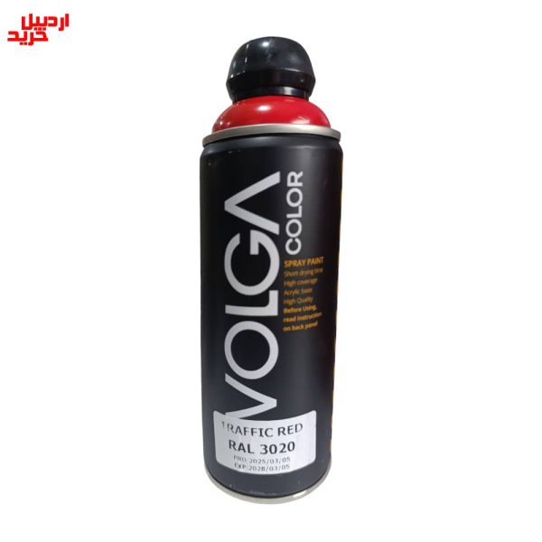 خرید اسپری رنگ قرمز ترافیک ولگا volga spray paint traffic red ral 3020 - اردبیل خرید