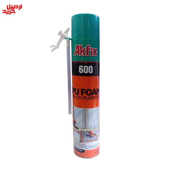 خرید اسپری فوم پلی اورتان شلنگی آکفیکس akfix 600 polyurethane foam spray - اردبیل خرید