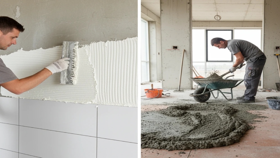 مقایسه چسب کاشی با ملات سنتی