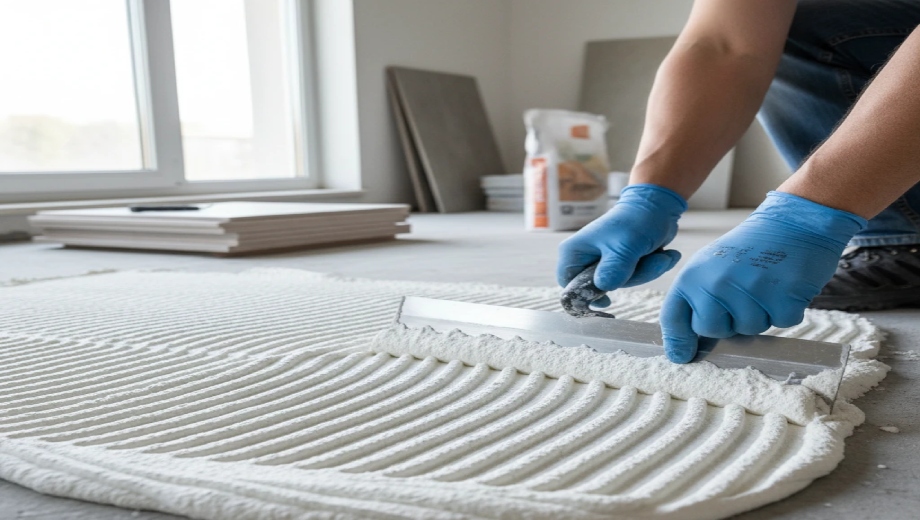 چسب کاشی پودری